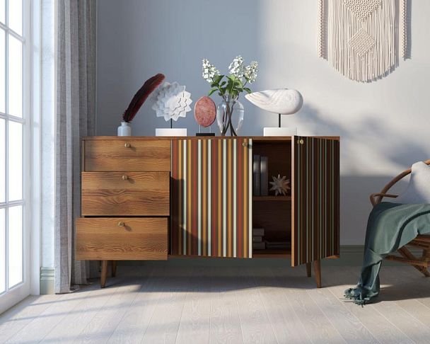 Комод Berber с двумя дверками и ящиками 20 принт арт BB05/Print_20 - Вид 2