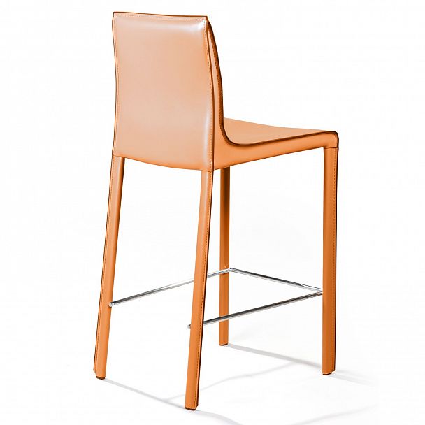 Стул полубарный Barrie, кожа camel - Вид 3