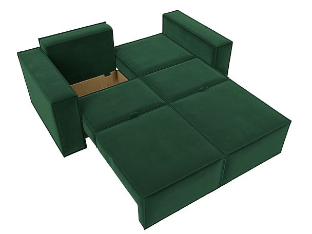 Диван прямой Куба мини Велюр зеленый - Вид 9