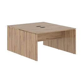 Стол двойной ED2ST 1380 Дуб Денвер светлый/Черный 1360х1606х750 EDIS - Фото предпросмотра