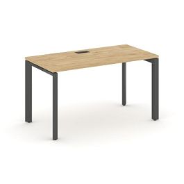 Стайл Проджект Некст / Style Project Next Стол письменный SN-59P.SP-015 Тиквуд Светлый/Металл Антрацит/Черный Заглушка 1780*700*750 - Фото предпросмотра