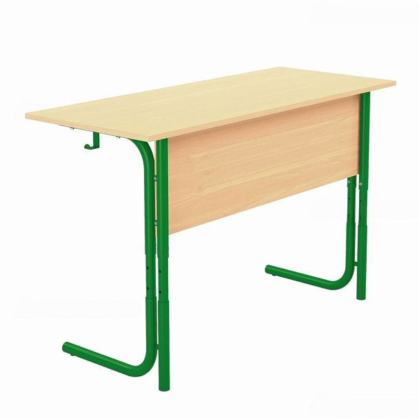 Стол ученический 100РВ, 2-местный, регулируемый на круглой трубе (м/к Красный, Синий, Зеленый), гр.3-5 - Вид 6