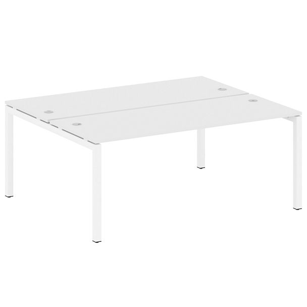 Metal System Quattro Р. ст. на П-образном м/к 50БП.РАС-СП-2.5 Белый/Белый металл 1800*1475*750 - Вид 1