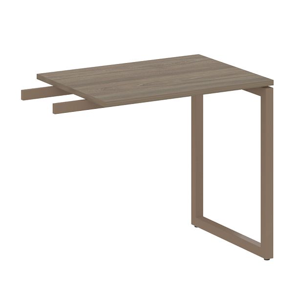 Metal System Quattro Приставной элемент на О-образном м/к 40БО.ПР-2 Вяз/Мокко металл 800*600*750 - Вид 1