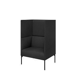 Кресло с высокой спинкой Mona 80x70x135 чёрный - Фото предпросмотра