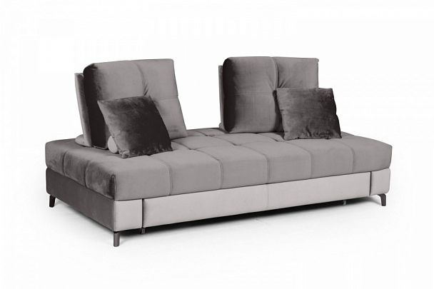 Reef диван-кровать велюр серый - Вид 1