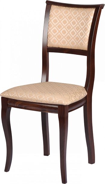 Комплект деревянных стульев с мягким сиденьем Камир Темный орех/Бежевый жаккард, 3 шт. - Вид 1