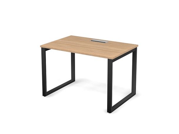 MATRIX 121S103-O Стол прямой, проводник Merida (O-обр. опоры) 1180х780х775 Швейцарский вяз/Темно-сер - Вид 1