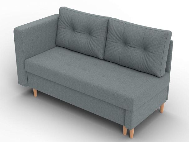 Кушетка Лига-098 Рогожка серый - Вид 6