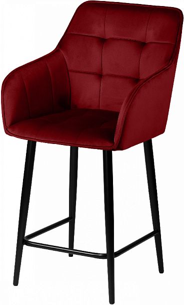 Комплект полубарных поворотных кресел Мони К, Confetti bordo/черный, 3 шт. - Вид 2