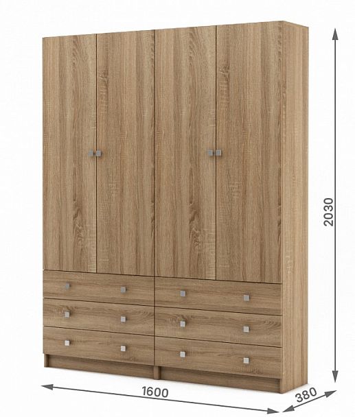 Шкаф для белья Бостон-19 - Вид 2