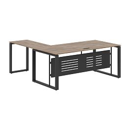 Стол руководителя ECT 1819M Кария Пальмира/Антрацит 1800х1900х750 ENIO - Фото предпросмотра