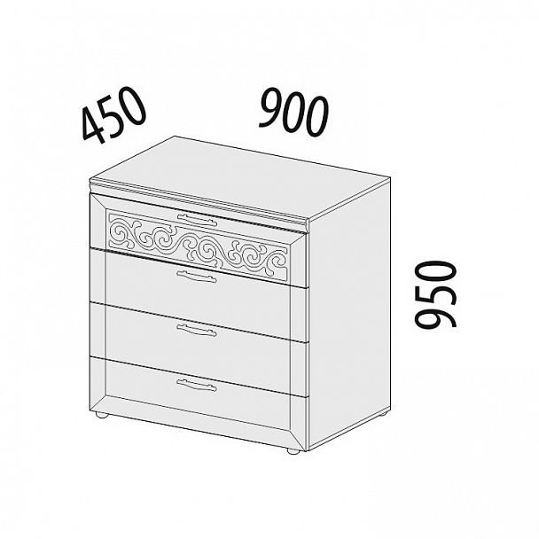 Комод "Тиффани" 93.18 - Вид 2