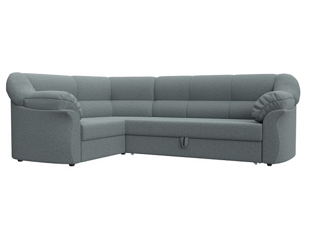 Диван угловой Карнелла левый угол Рогожка серый - Вид 1