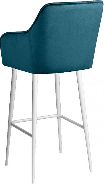 Барное поворотное кресло Мони К, Confetti izumrud/белый - Вид 6