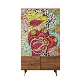 Шкаф трехстворчатый Berber принт 6 арт BB02/Print_06 - Фото предпросмотра