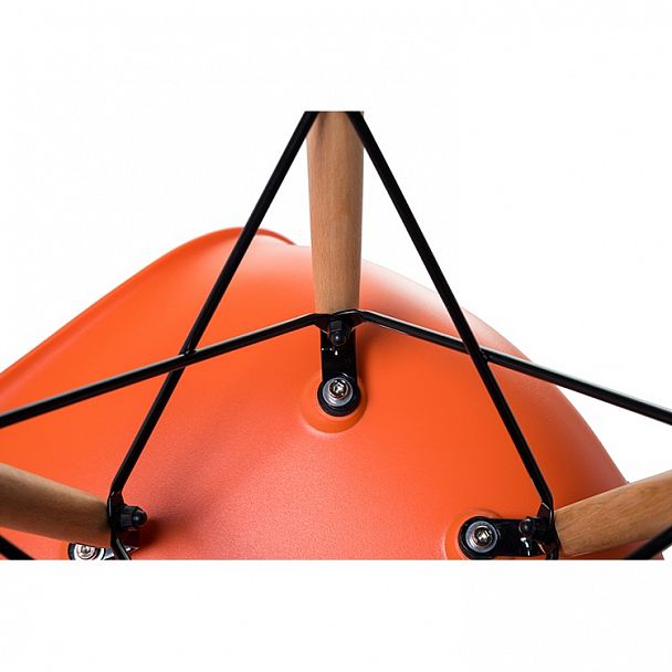 Стул обеденный LMZL-PP623 (ножки светлый бук, цвет сиденья оранжевый) - Вид 7