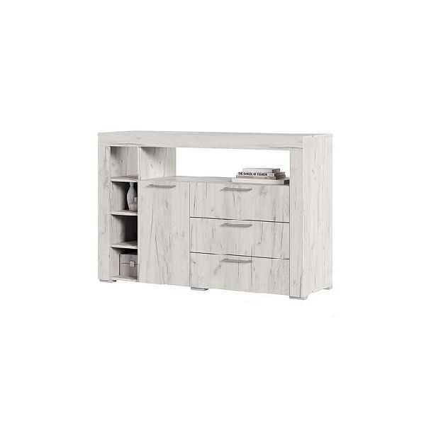 Гранд комод К1 (1360х917х449) дуб крафт белый - Вид 1