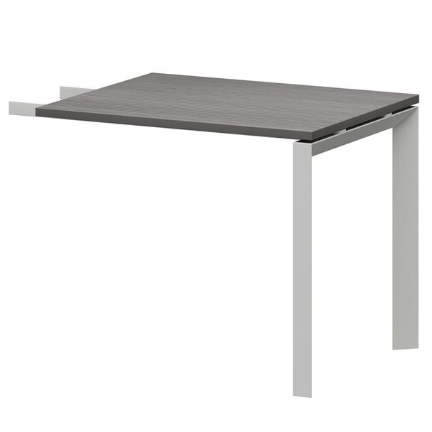 Бриф-приставка на металлокаркасе  НТМПБ-П-709 Лиственница/Белый 900x730x750 Аргентум-МП - Вид 1