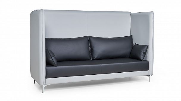 Диван трехместный низкий Lang 218x91x84 чёрный - Вид 3