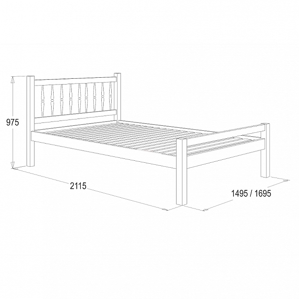 Кровать-10 (1400x2000) - Вид 2