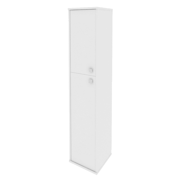 Style Шкаф высокий узкий левый Л.СУ-1.8 (L) Белый 412*410*1980 - Вид 1