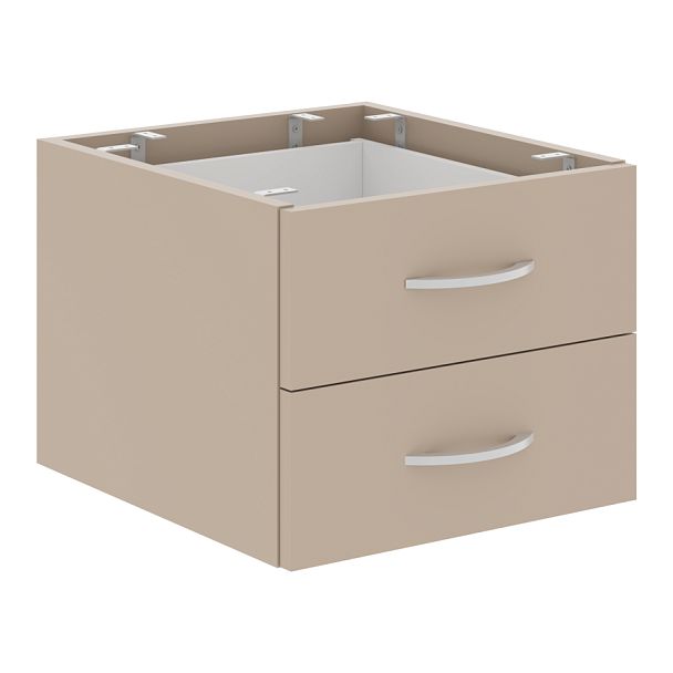 Тумба подвесная дву ящичная СРС-2V.1 Мокачино 407х448х325 IMAGO PLUS - Вид 1