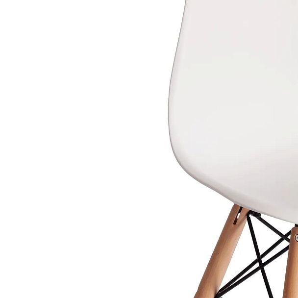 Стул барный Синди Бар Чаир/Cindy Bar Chair (мод.80-1)/2 шт. в упаковке, дерево бук/металл/пластик, White (Белый) 70029/ натуральный - Вид 7