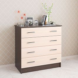 Комод Катрин 3 (820*810*425) венге/дуб молочный - Фото предпросмотра