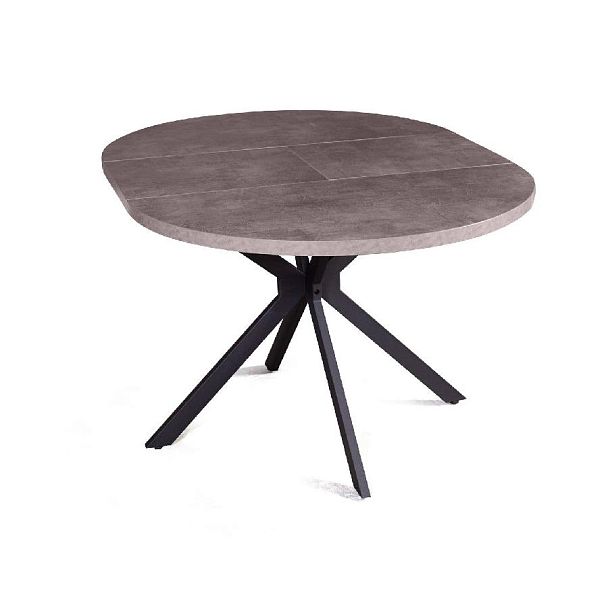 Стол круглый Vegas раздвижной (100+40) камень темный - Вид 12