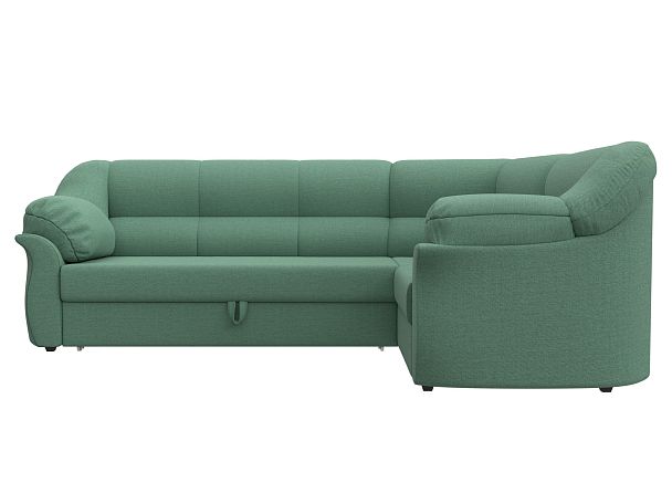 Диван угловой Карнелла правый угол Рогожка зеленый - Вид 2