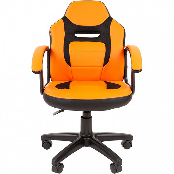 Кресло CHAIRMAN KIDS 110 черный пластик оранжевый - Вид 2