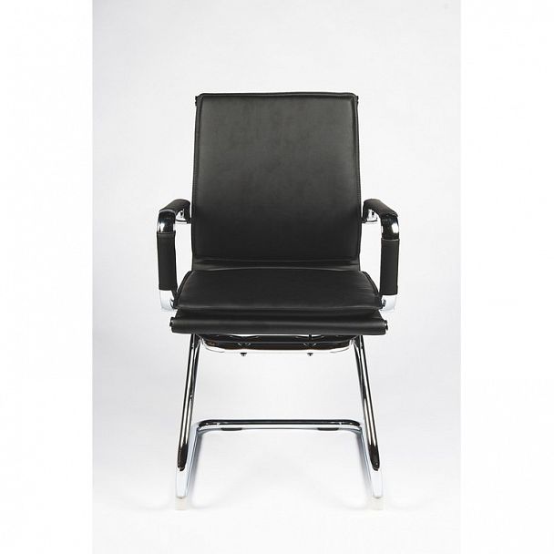 Кресло Харман CF / (black) хром / черная экокожа - Вид 7