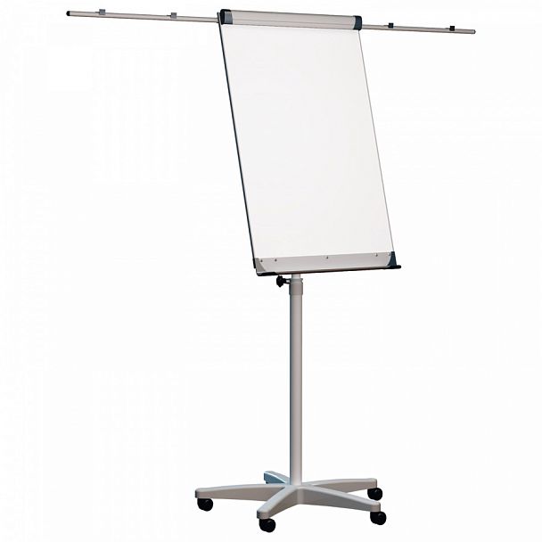 Доска-флипчарт магнитно-маркерная 70х100 см, передвижная, держатели для бумаги, 2х3 (Польша), TF02/2011 - Вид 1