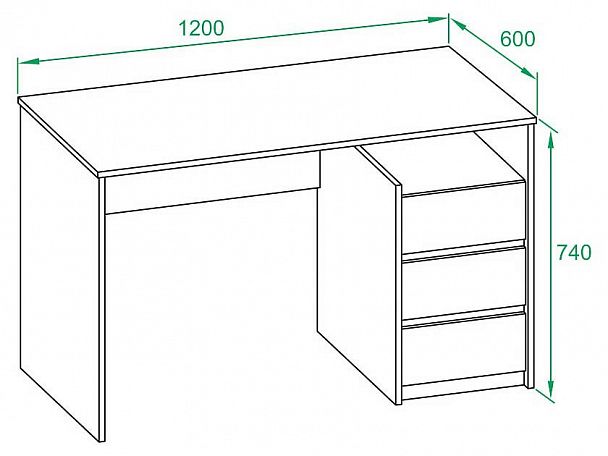 Стол письменный СПм-21 - Вид 4