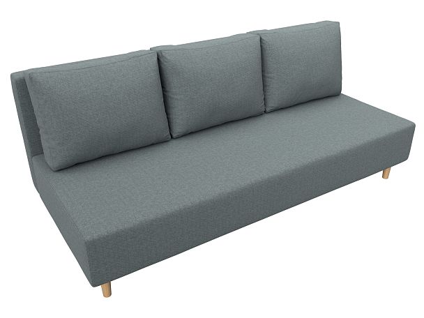 Диван прямой Лига-033 Рогожка серый - Вид 5