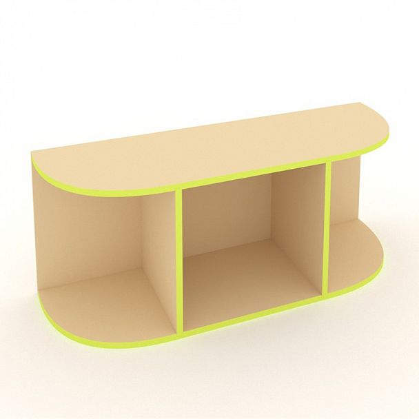 Полка декоративная навесная желтый - Вид 1