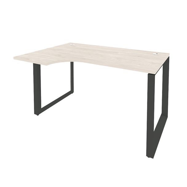 Onix Стол эргономичный левый на О-образном м/к O.MO-SA-2 (L) Денвер светлый/Антрацит металл 1380*980*750 (720/460) - Вид 1