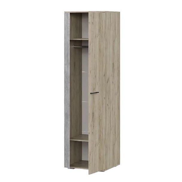 мс для прихожей Бостон ШК-600 дуб крафт серый/бетонный камень - Вид 2