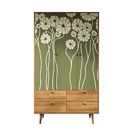 Шкаф трехстворчатый Berber принт 53 арт BB02/Print_53 - Фото предпросмотра