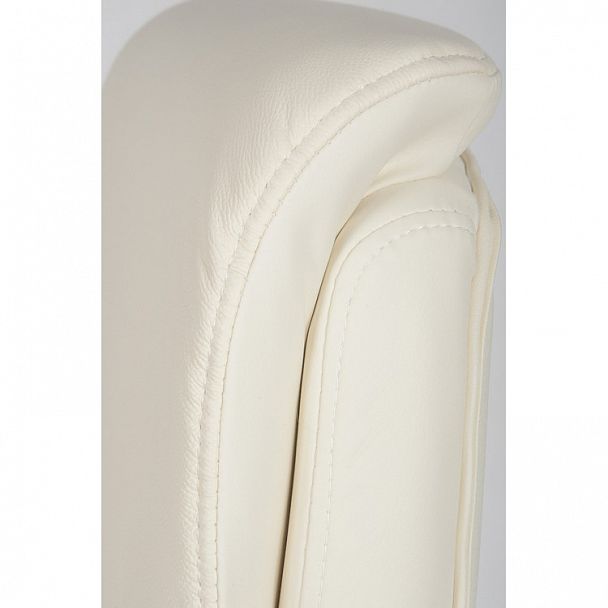 Кресло Парламент / (ivory) сталь + хром /слоновая кость кожа - Вид 11