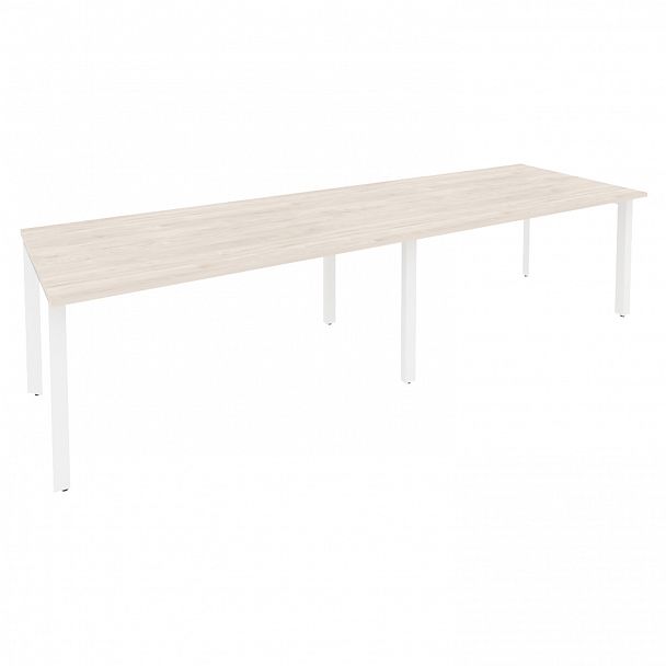 Стол переговорный "Onix" O.MP-PRG-2.4 денвер светлый/белый - Вид 1