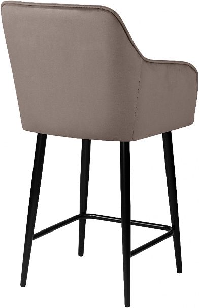 Полубарное поворотное кресло Мони К, Confetti mocco/черный - Вид 5