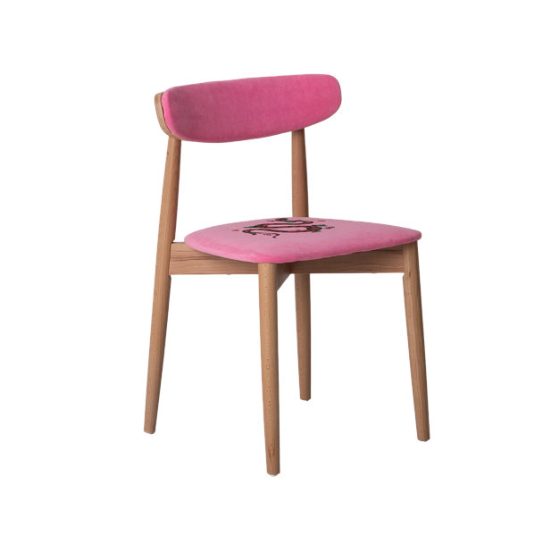 Стул Роквелл, велюр Teddy 833, вышивка черная змея - Вид 2