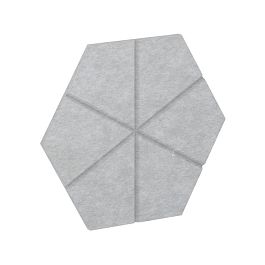 AcustiX Настенная панель шестигранная (6 лучей) VE.NP-6G6L-200 Зимний Лес 400*346*12(сторона 200мм) - Фото предпросмотра