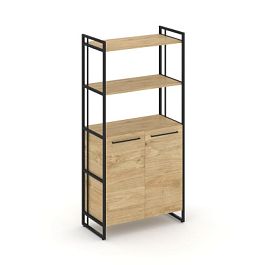 Rift Шкаф 4 ниши широкий RF.SS-44 Тиквуд Светлый/Металл Черный 798*396*1648 - Фото предпросмотра