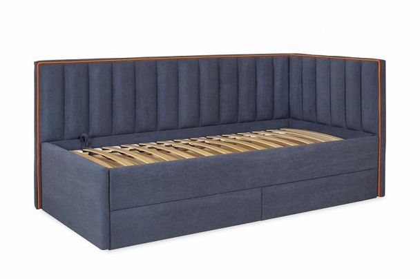 Кровать "Порше" с ящиками, серая - Вид 1