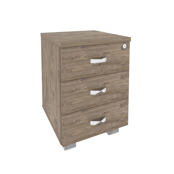 Onix Тумба мобильная O.TM-3 Тиквуд темный 432*460*611 - Вид 1