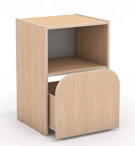 Секция 2-х ярусная с выкатным ящиком для Стенки "Антошка", клен - Вид 1