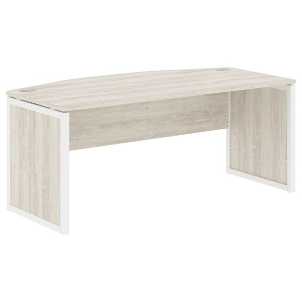 Стол руководителя XQPET 189 Сосна Эдмонт/Белый 1800х914х750 XTEN-QP - Вид 1